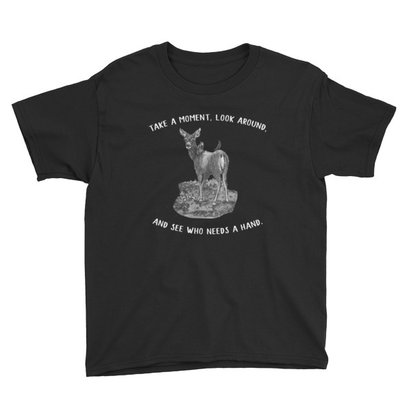 Moose Beach Lend a Hand Youth Short Sleeve T-Shirt