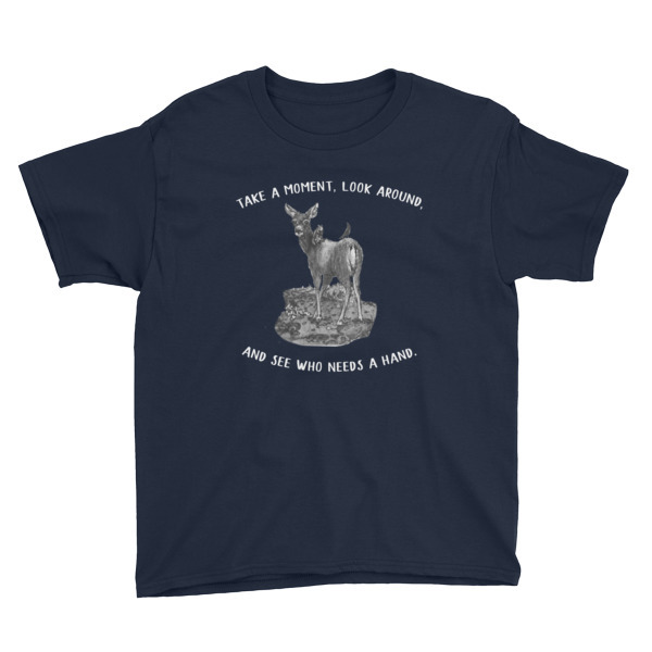Moose Beach Lend a Hand Youth Short Sleeve T-Shirt