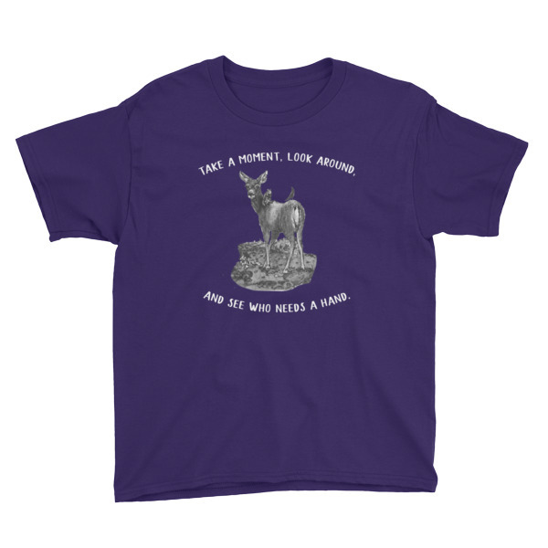 Moose Beach Lend a Hand Youth Short Sleeve T-Shirt