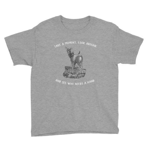 Moose Beach Lend a Hand Youth Short Sleeve T-Shirt