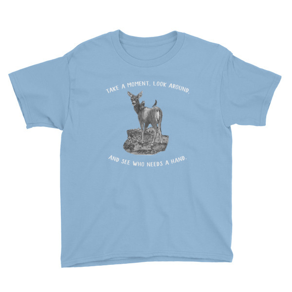 Moose Beach Lend a Hand Youth Short Sleeve T-Shirt