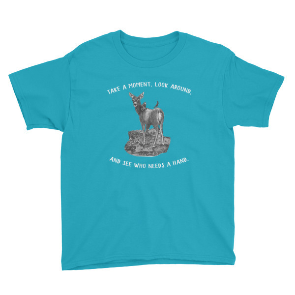 Moose Beach Lend a Hand Youth Short Sleeve T-Shirt