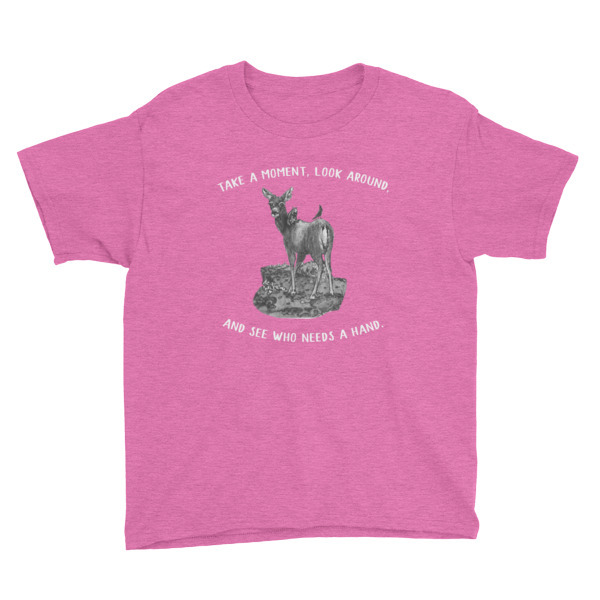 Moose Beach Lend a Hand Youth Short Sleeve T-Shirt