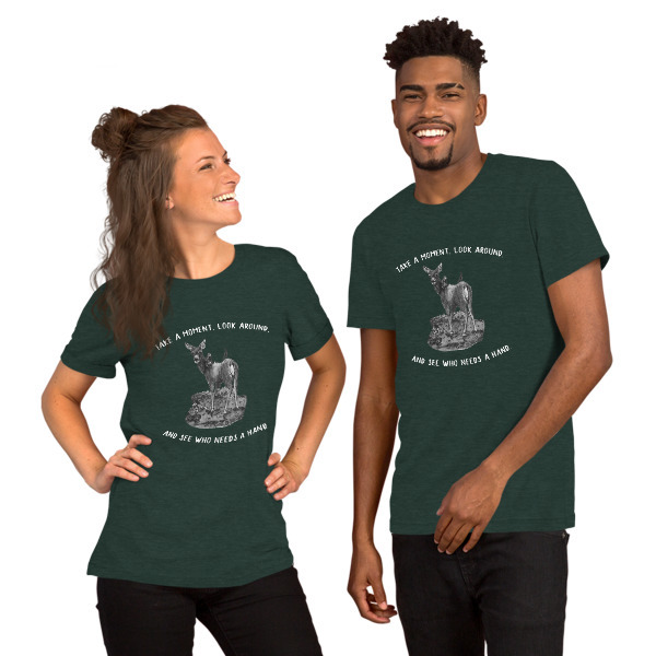 Moose Beach See Who Needs a Hand Short-Sleeve Unisex T-Shirt 00049
