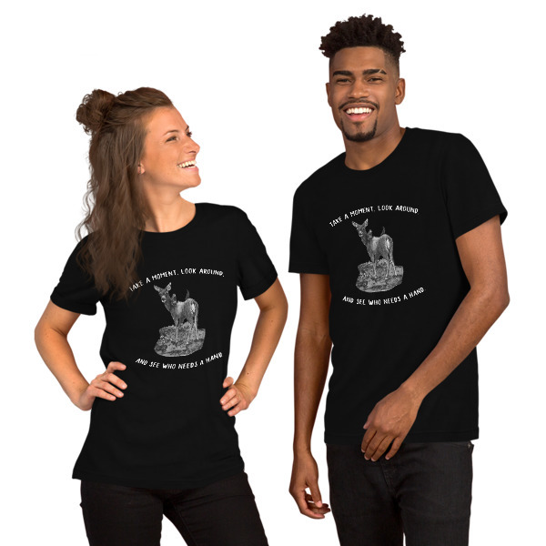 Moose Beach See Who Needs a Hand Short-Sleeve Unisex T-Shirt