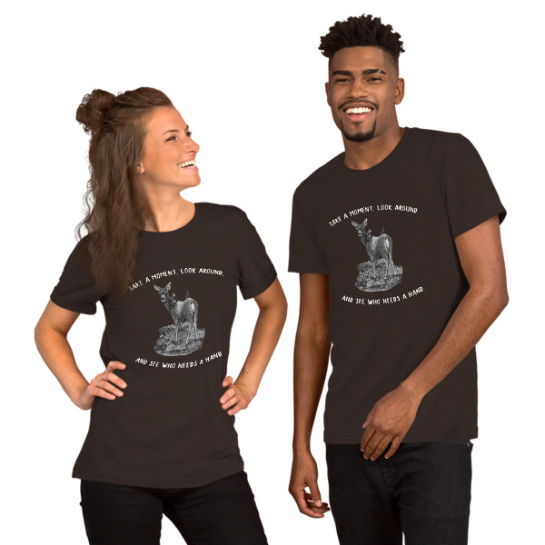 Moose Beach See Who Needs a Hand Short-Sleeve Unisex T-Shirt