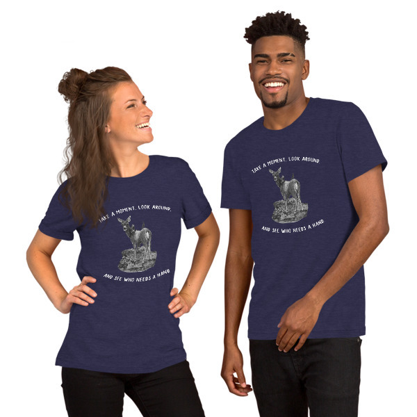Moose Beach See Who Needs a Hand Short-Sleeve Unisex T-Shirt