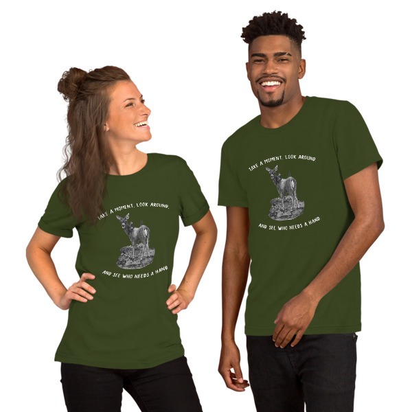 Moose Beach See Who Needs a Hand Short-Sleeve Unisex T-Shirt