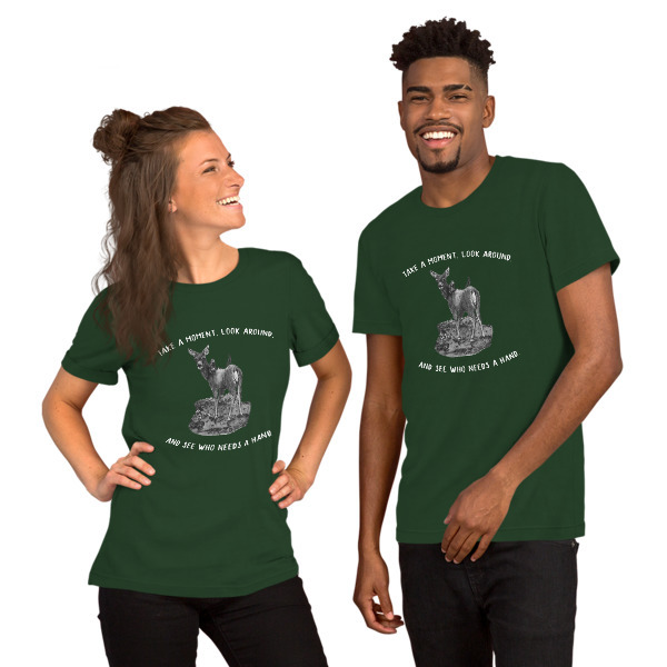 Moose Beach See Who Needs a Hand Short-Sleeve Unisex T-Shirt