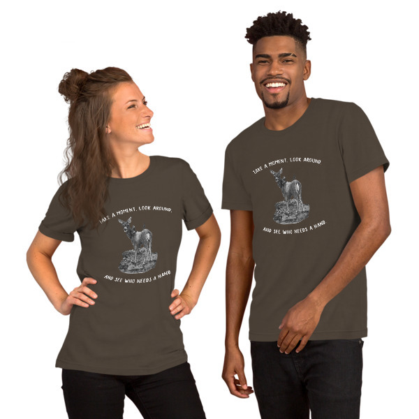 Moose Beach See Who Needs a Hand Short-Sleeve Unisex T-Shirt