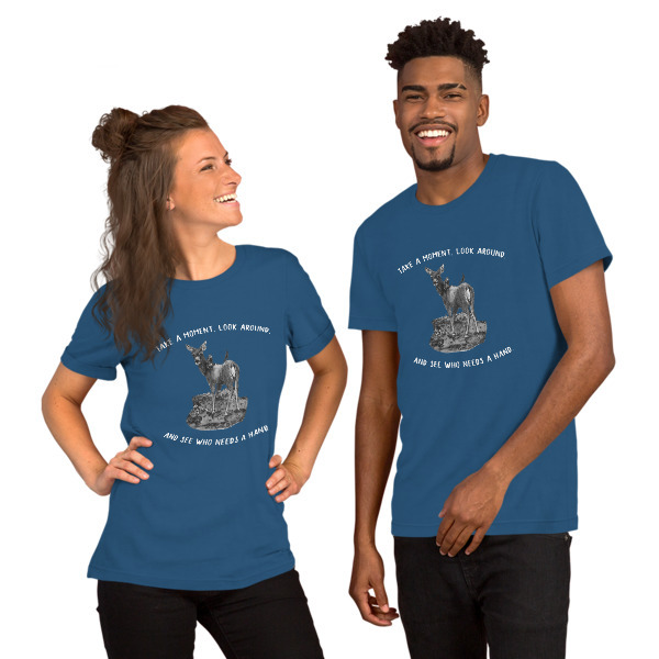 Moose Beach See Who Needs a Hand Short-Sleeve Unisex T-Shirt