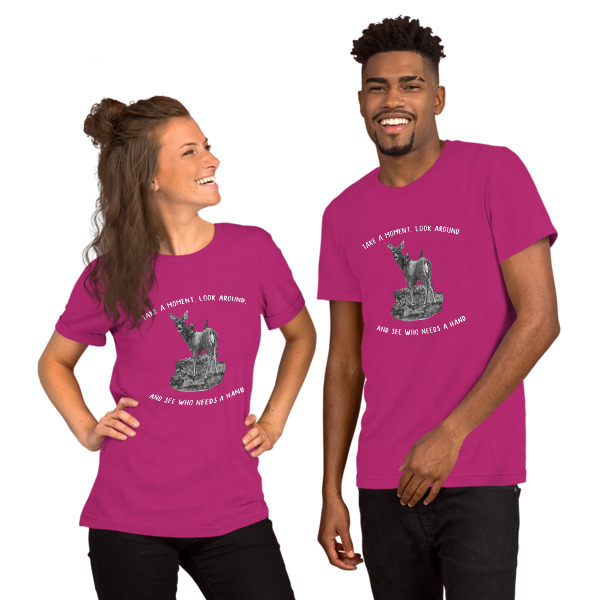 Moose Beach See Who Needs a Hand Short-Sleeve Unisex T-Shirt