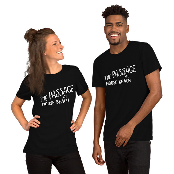 Moose Beach Logo Unisex Short Sleeve T-Shirt
