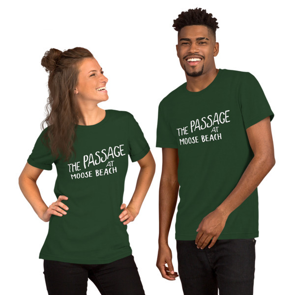 Moose Beach Logo Unisex Short Sleeve T-Shirt