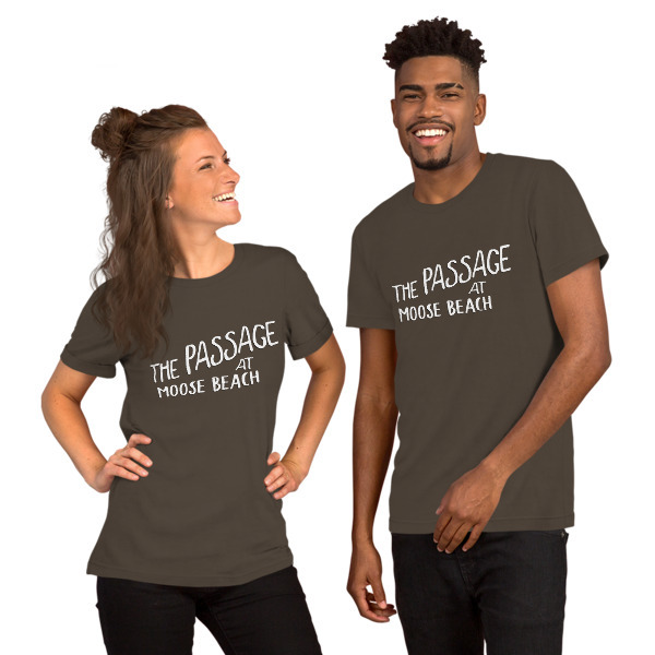 Moose Beach Logo Unisex Short Sleeve T-Shirt