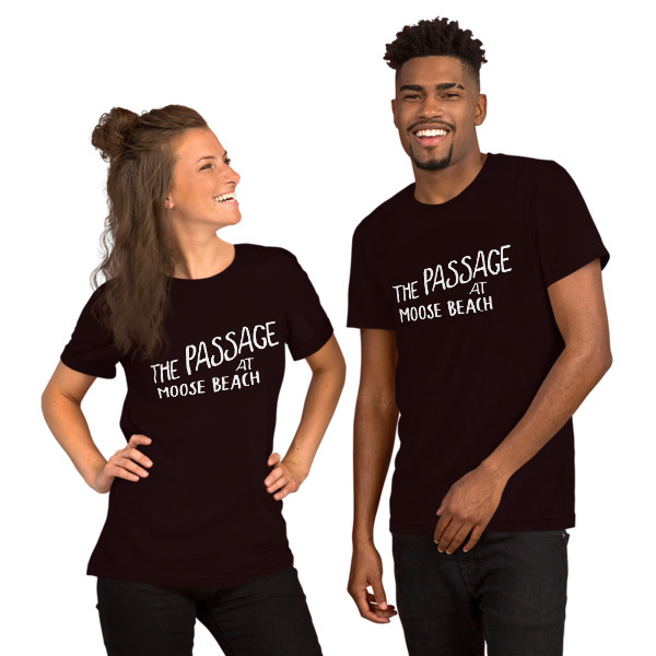 Moose Beach Logo Unisex Short Sleeve T-Shirt