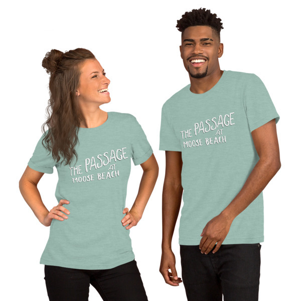 Moose Beach Logo Unisex Short Sleeve T-Shirt