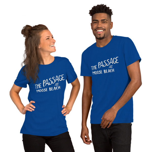 Moose Beach Logo Unisex Short Sleeve T-Shirt
