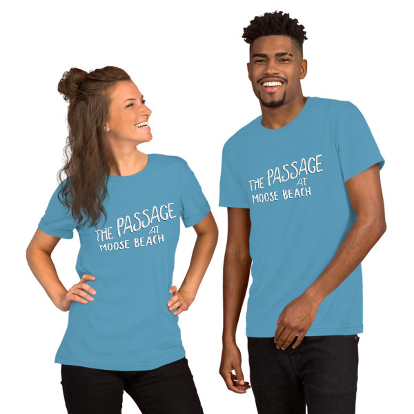 Moose Beach Logo Unisex Short Sleeve T-Shirt
