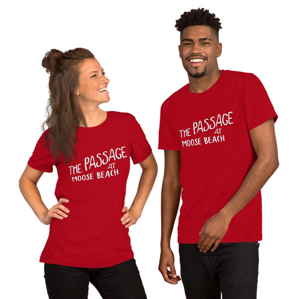Moose Beach Logo Unisex Short Sleeve T-Shirt
