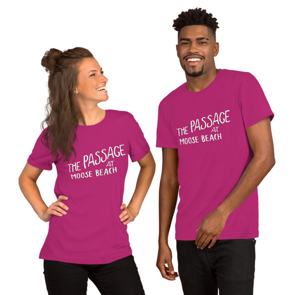 Moose Beach Logo Unisex Short Sleeve T-Shirt