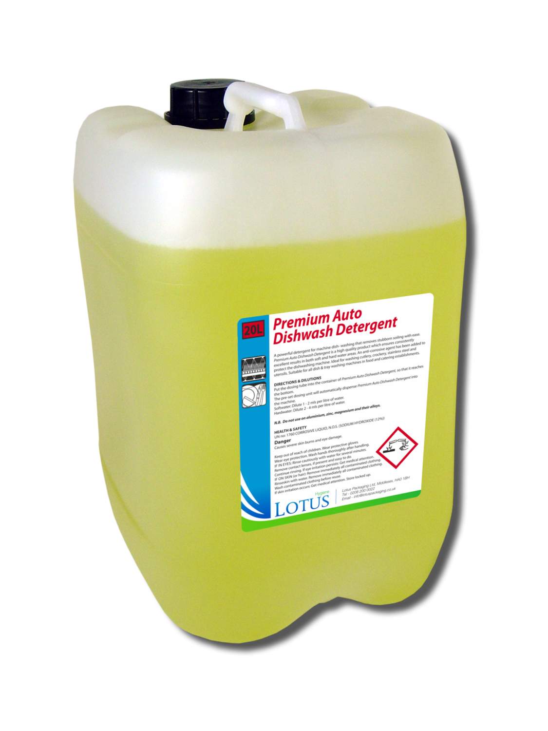 PREMIUM DISHWASH DETERGENT 5ltr (1x2) HYGI119