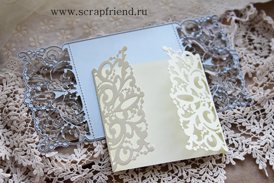 Нож для вырубки Приглашение, 19х9,5см, Scrapfriend sf044