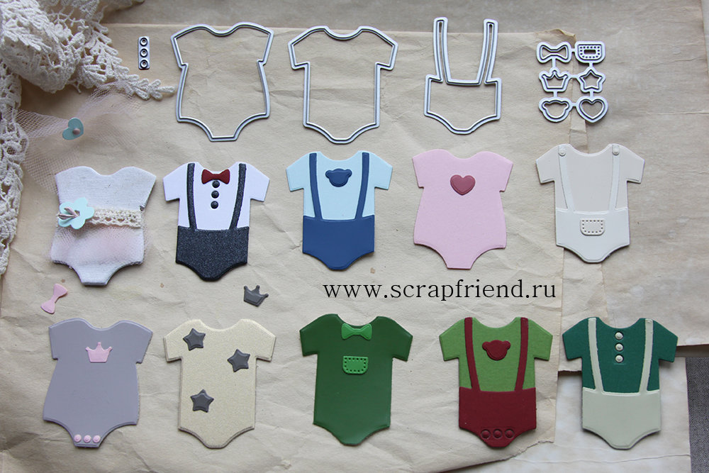 Набор ножей для вырубки Конструктор Бодики, Scrapfriend sf0060