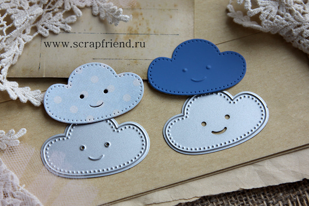 Набор ножей для вырубки Винченцо (тиснение), 3 штуки, Scrapfriend
