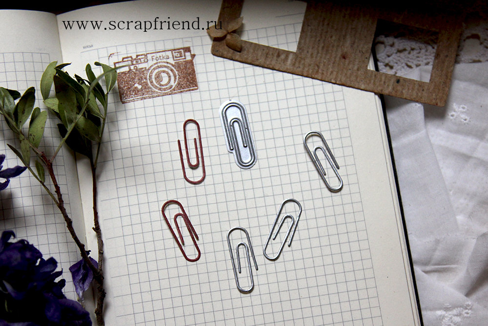 Нож для вырубки Скрепка, 0,9х2,7см, Scrapfriend sf0133