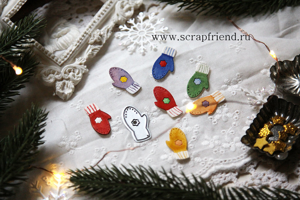 Нож для вырубки Варежка, 1,5х2,5см, Scrapfriend sf0135