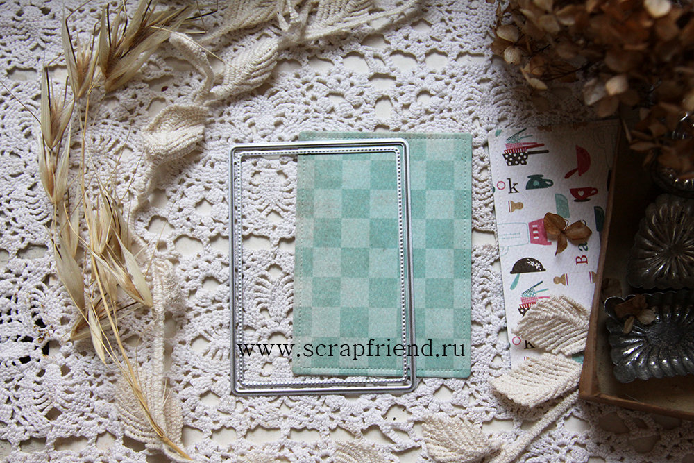 Набор ножей для вырубки ATC (artist trading card), 6.4x8.9см, Scrapfriend sf0141