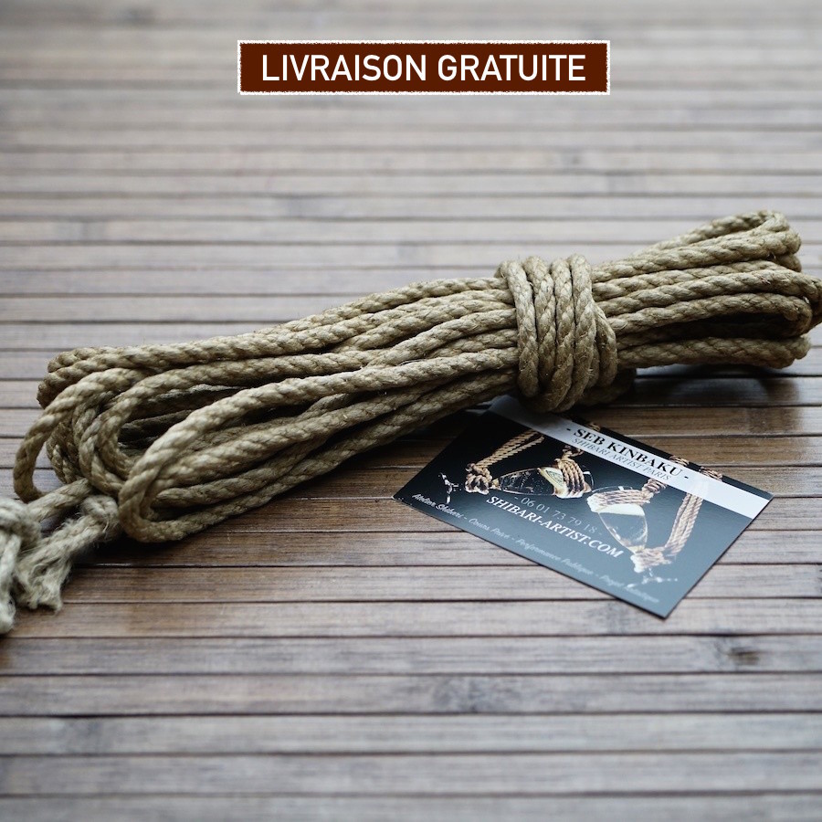 CORDE SHIBARI CHANVRE 7mm X 8M. 00001 CORDE SHIBARI CHANVRE 7mm X 8M. 00001