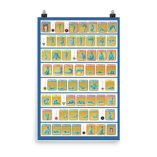 84 Asanas: Level 1 Poster 84L1