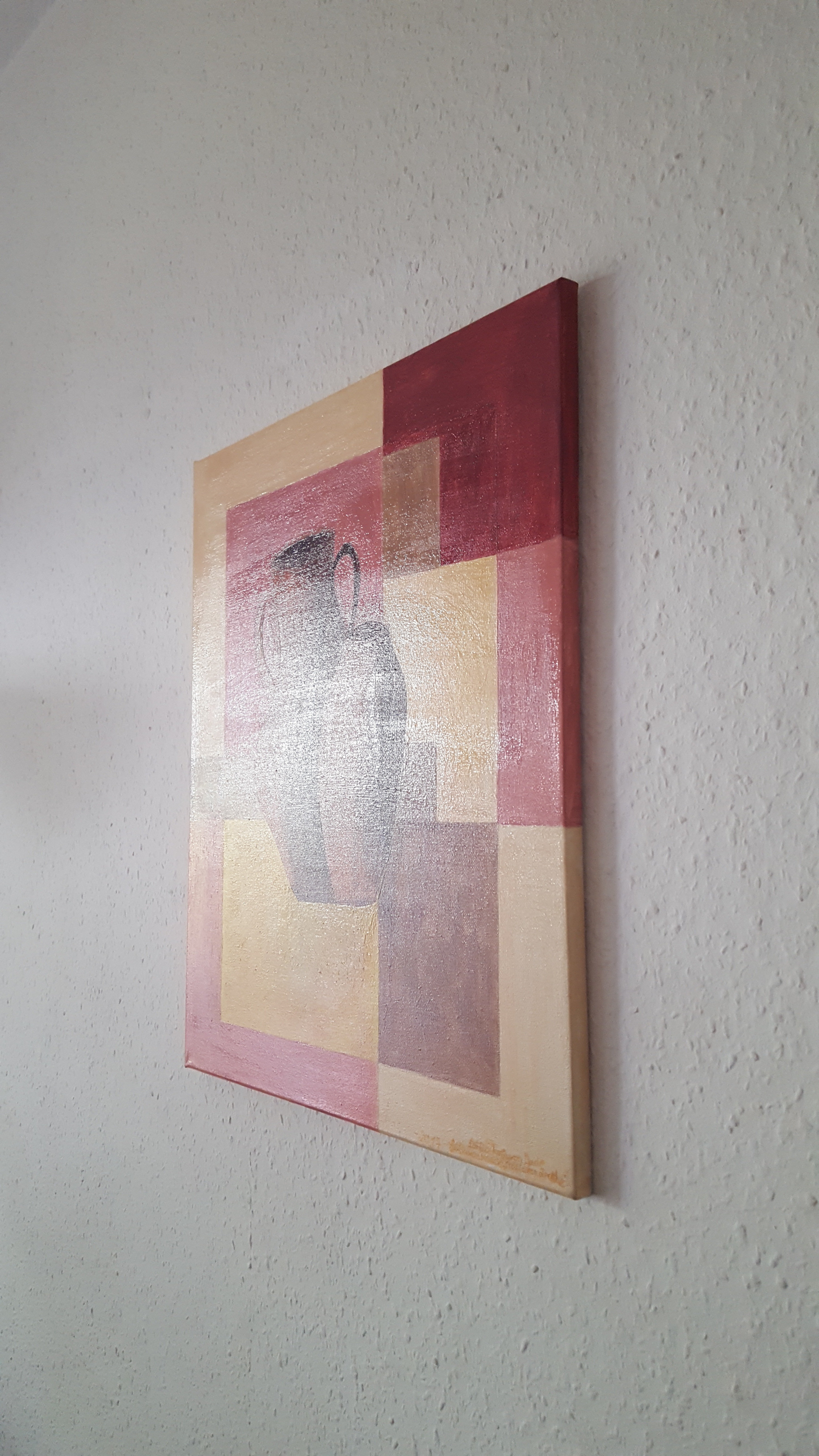 Acyrl Gemälde Ton Krüge 40X50 cm X 1,5 cm
