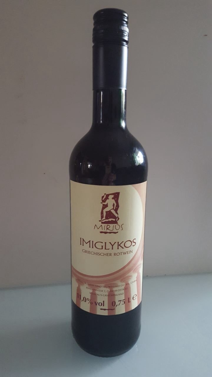 Mirios Imiglykos Rotwein 0,75 l Flasche 042