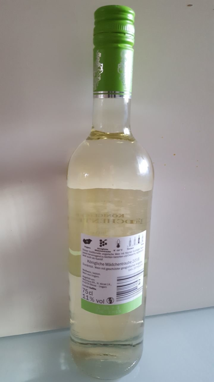Ungarn Königliche Mädchentraube Ungarn lieblich, Weißwein 2016