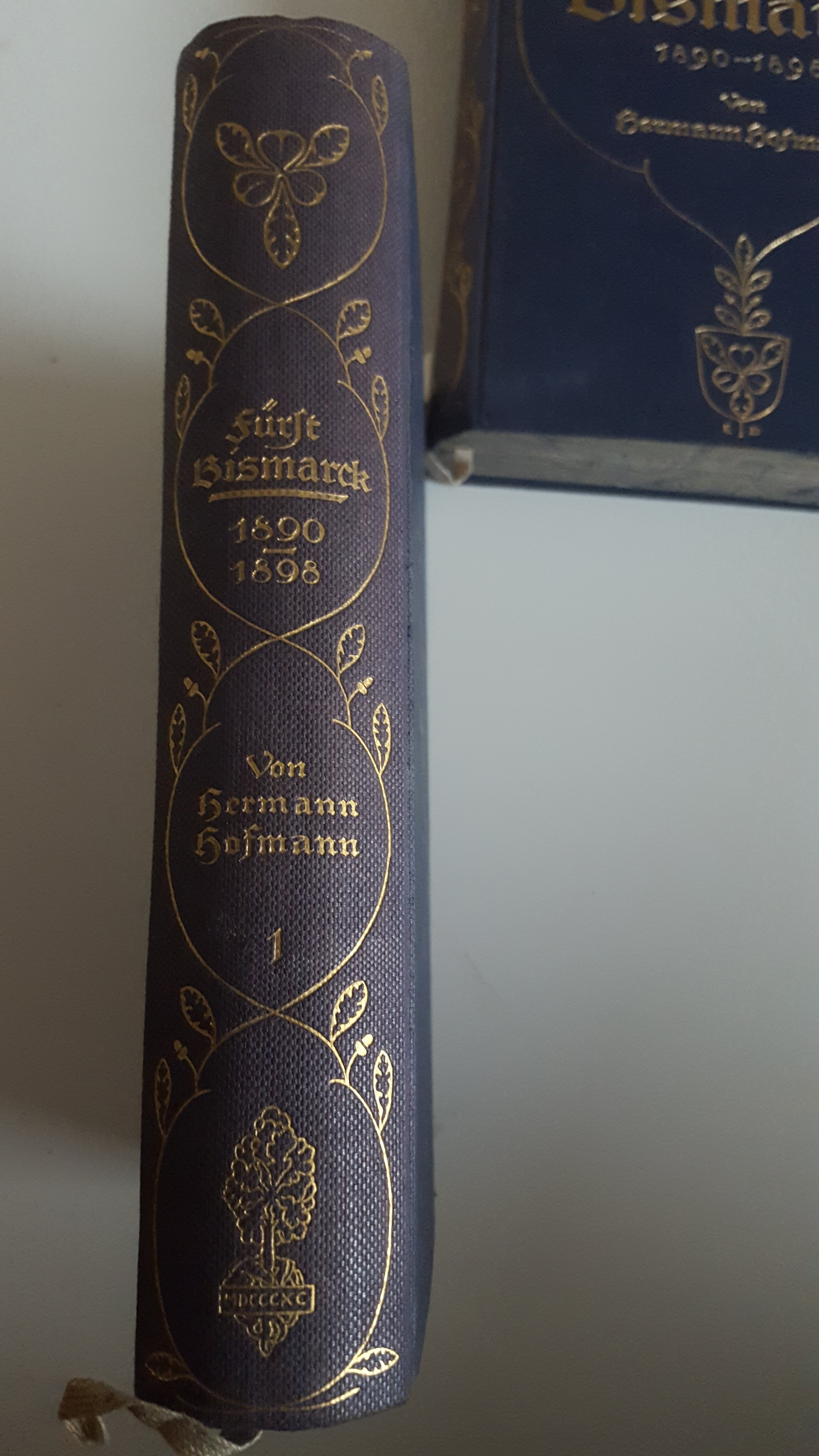 Fürst Bismarck 1890-1898 3 Bände vollständig 1913 / 1914 Hermann Hofmann