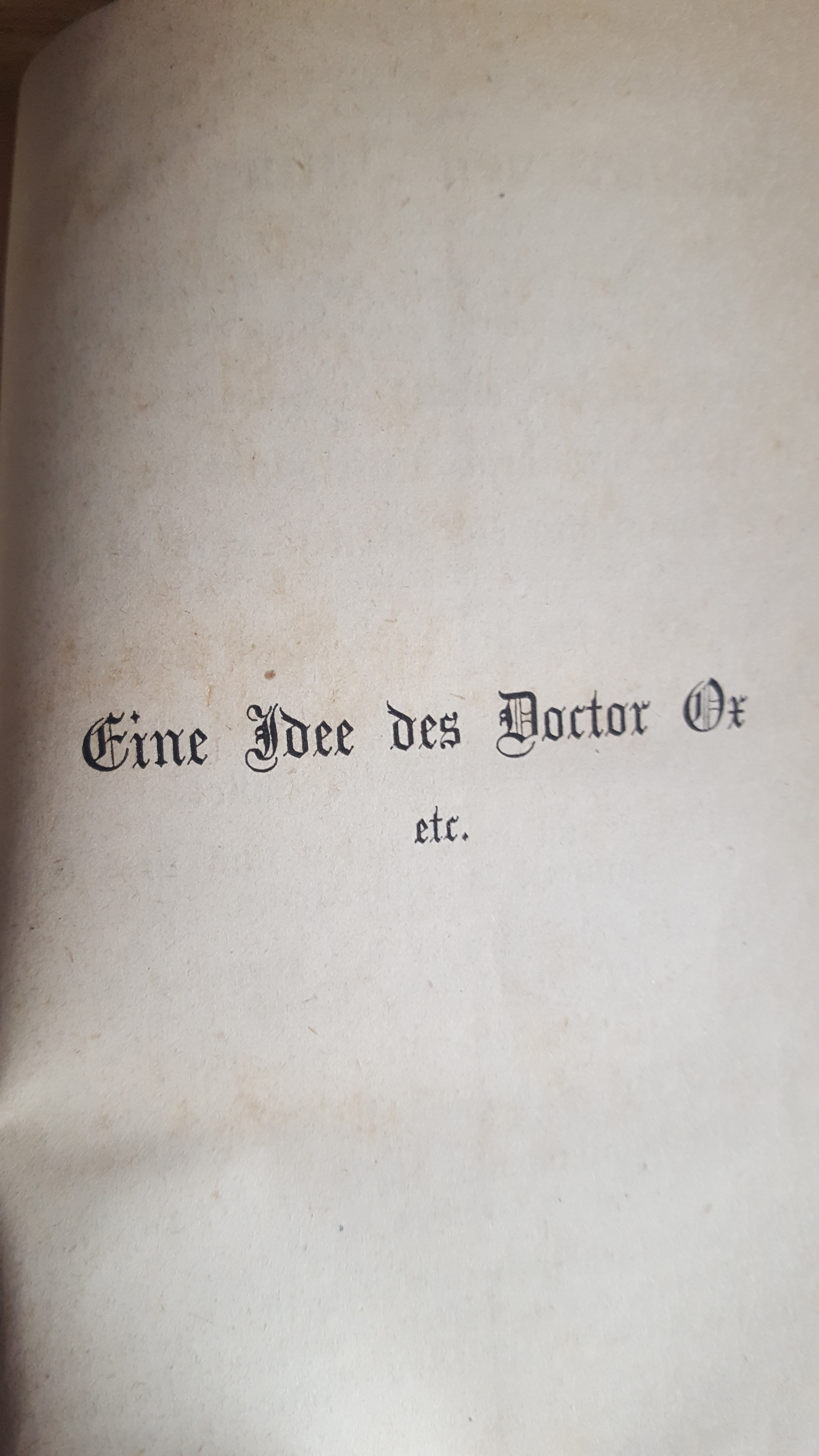 Julius Verne`s Schriften Band 20 Eine Idee des Doctor Ox, 1875