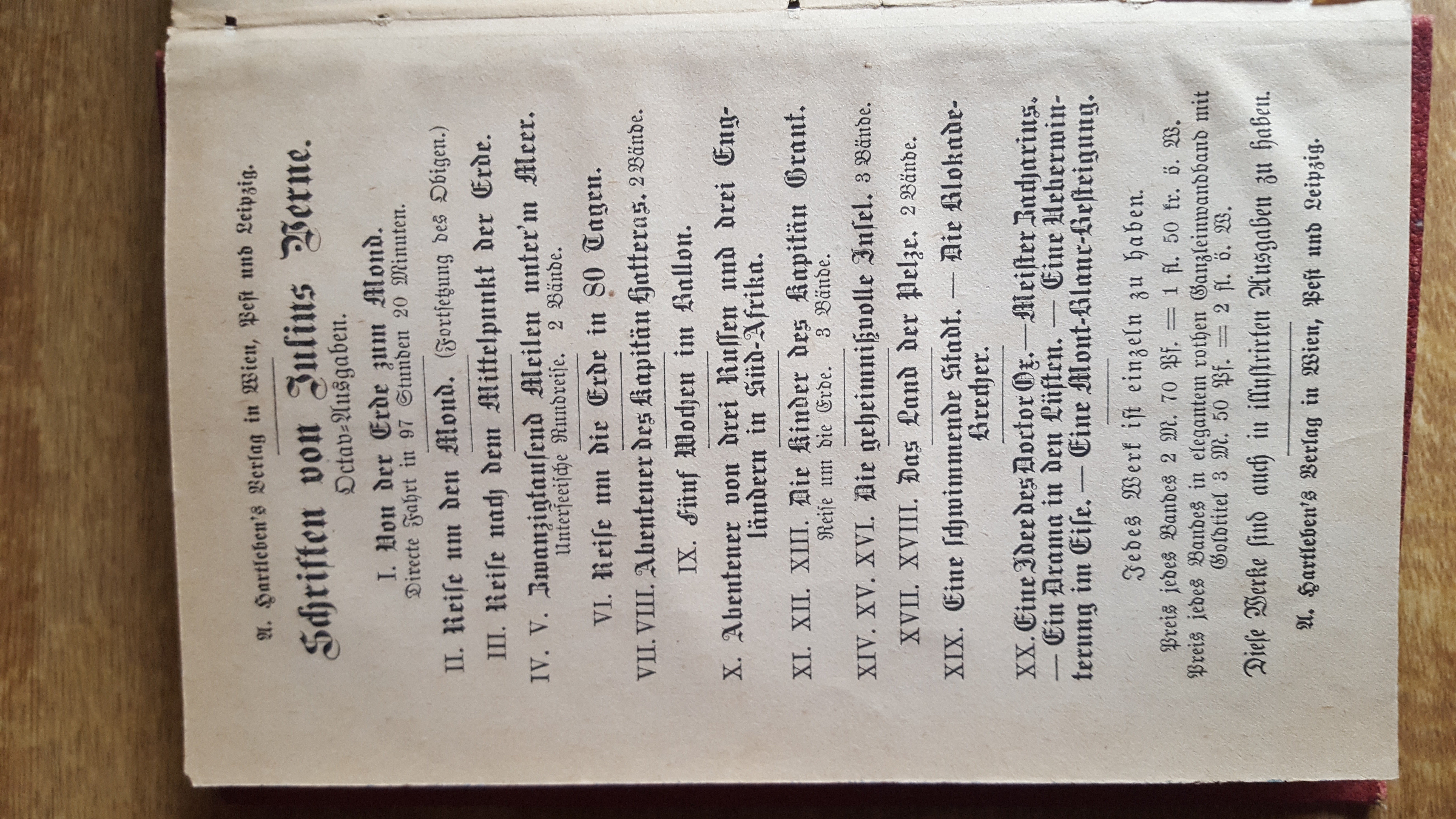 Julius Verne`s Schriften Band 20 Eine Idee des Doctor Ox, 1875