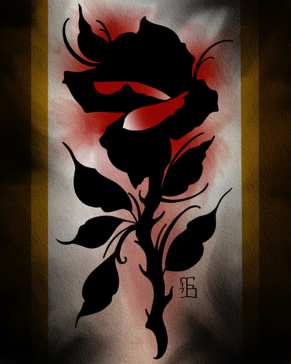 Black Rose Print 00006