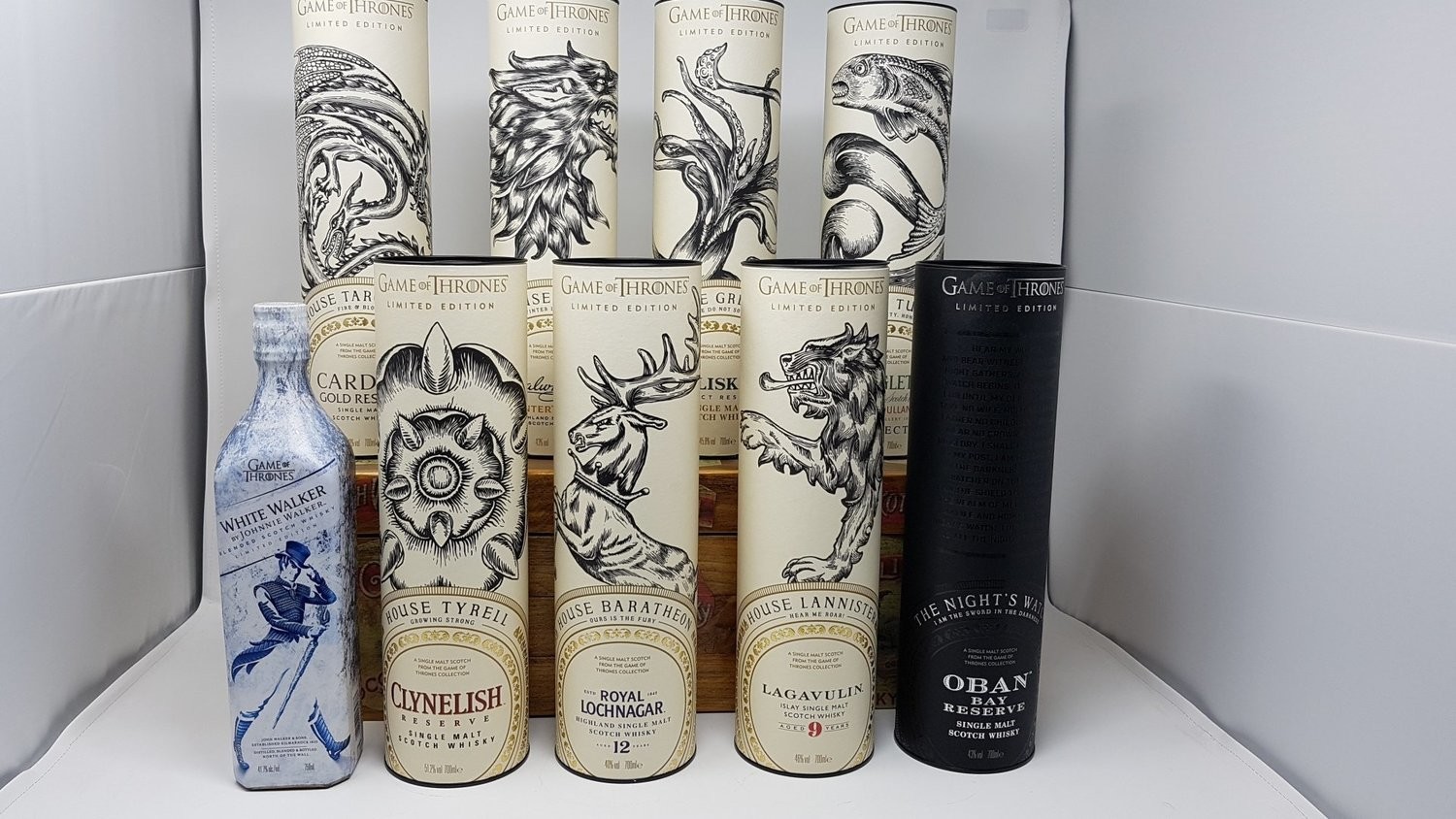 Game Of Thrones 8 X 700ml Bottle Limited Edition Jw White Walker