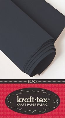 Kraft-tex Kraft Paper Fabric 48cm X 137cm - Black KTRBlack