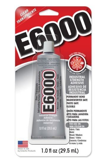 E6000 1oz/29.5ml With Optional Tips E6000Gotsml