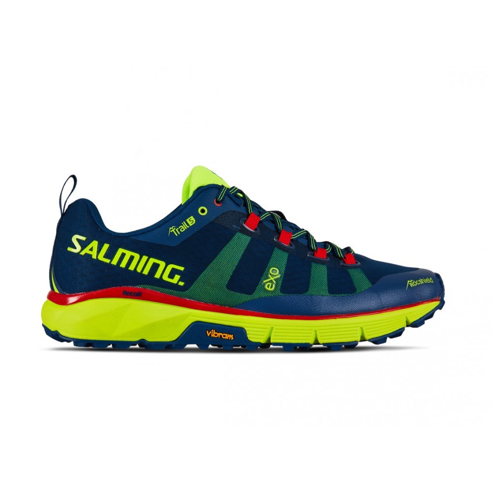 Salming Trail 5 Poseidon Blue/Safety Yellow 00024