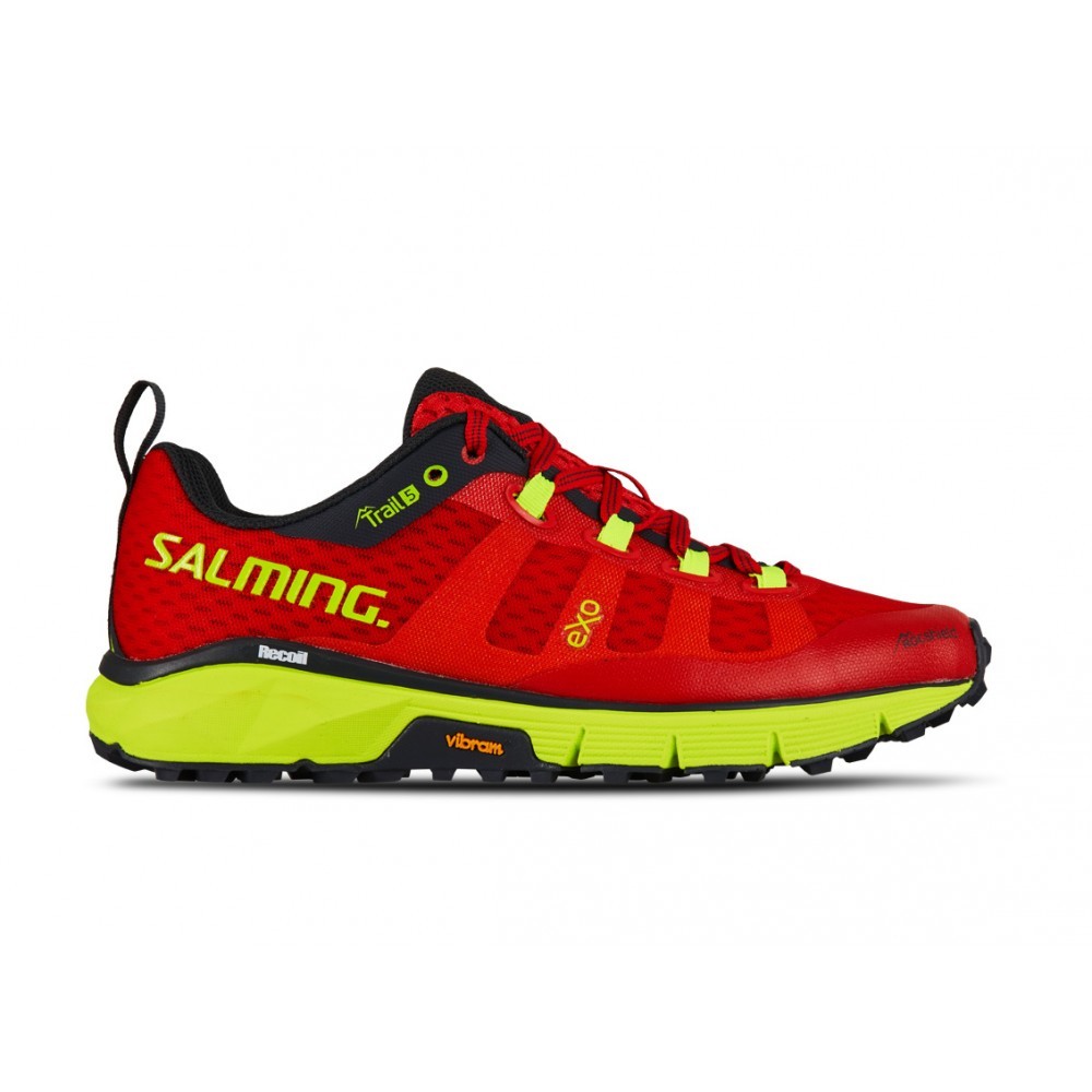 Salming Trail 5 Poppy Red/Safety Yellow 00014