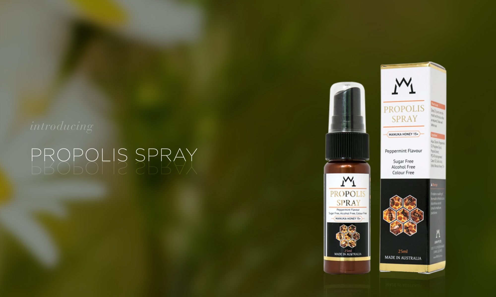 Propolis and Manuka honey 15 throat spray