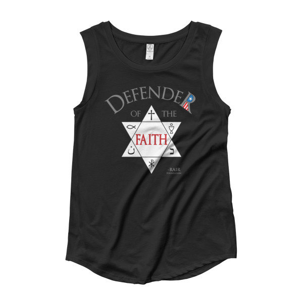 Defender of the Faith Ladies’ Cap Sleeve T-Shirt Defender of the Faith Ladies’ Cap Sleeve T-Shirt