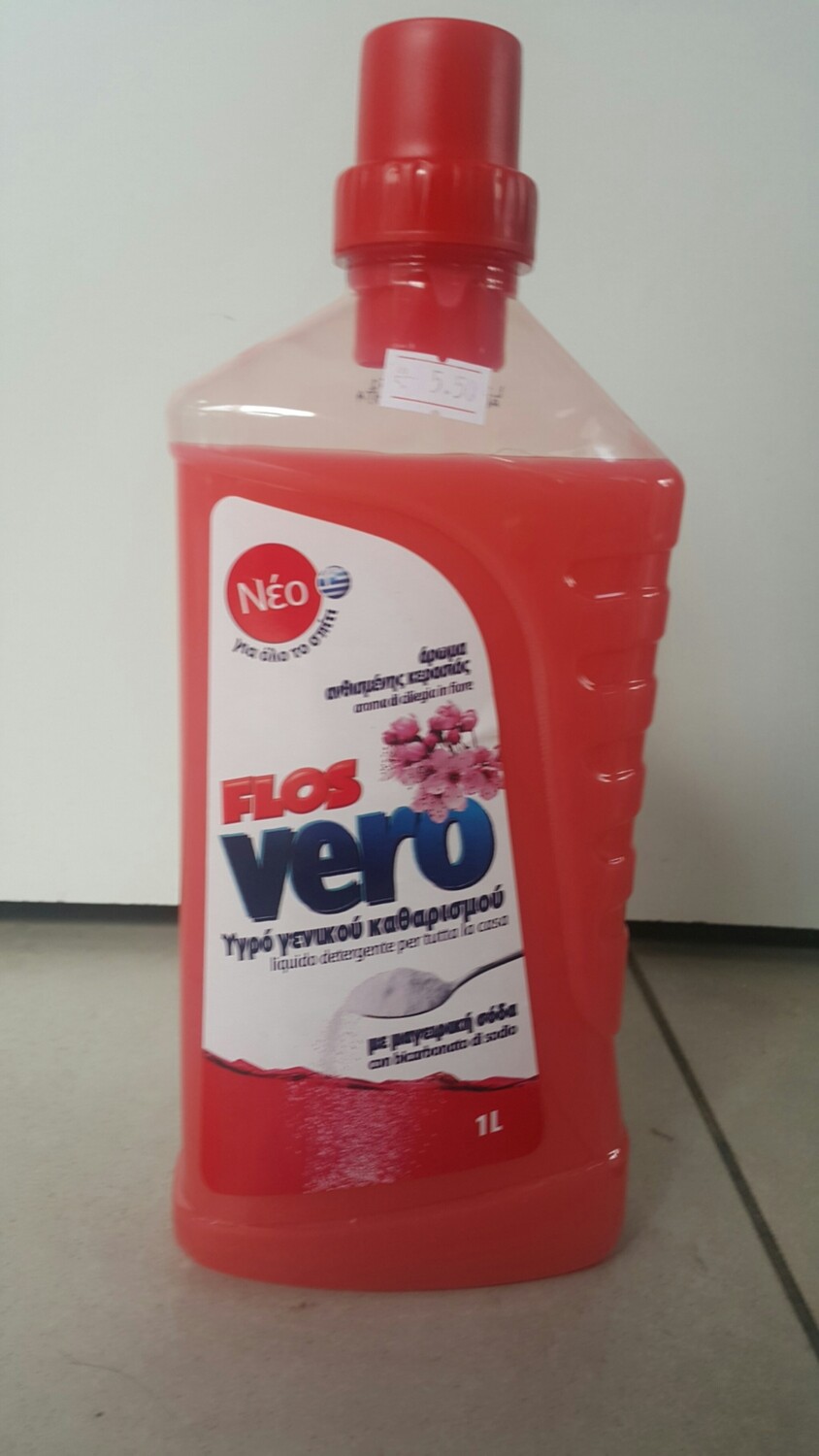 Препарат за под FLOS, със сода, 1л Препарат за под FLOS, със сода, 1л