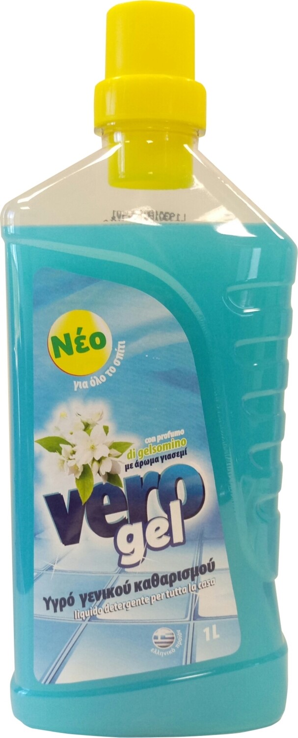 Препарат за под FLOS, гел, с аромат на жасмин, 1л Препарат за под FLOS, гел, с аромат на жасмин, 1л